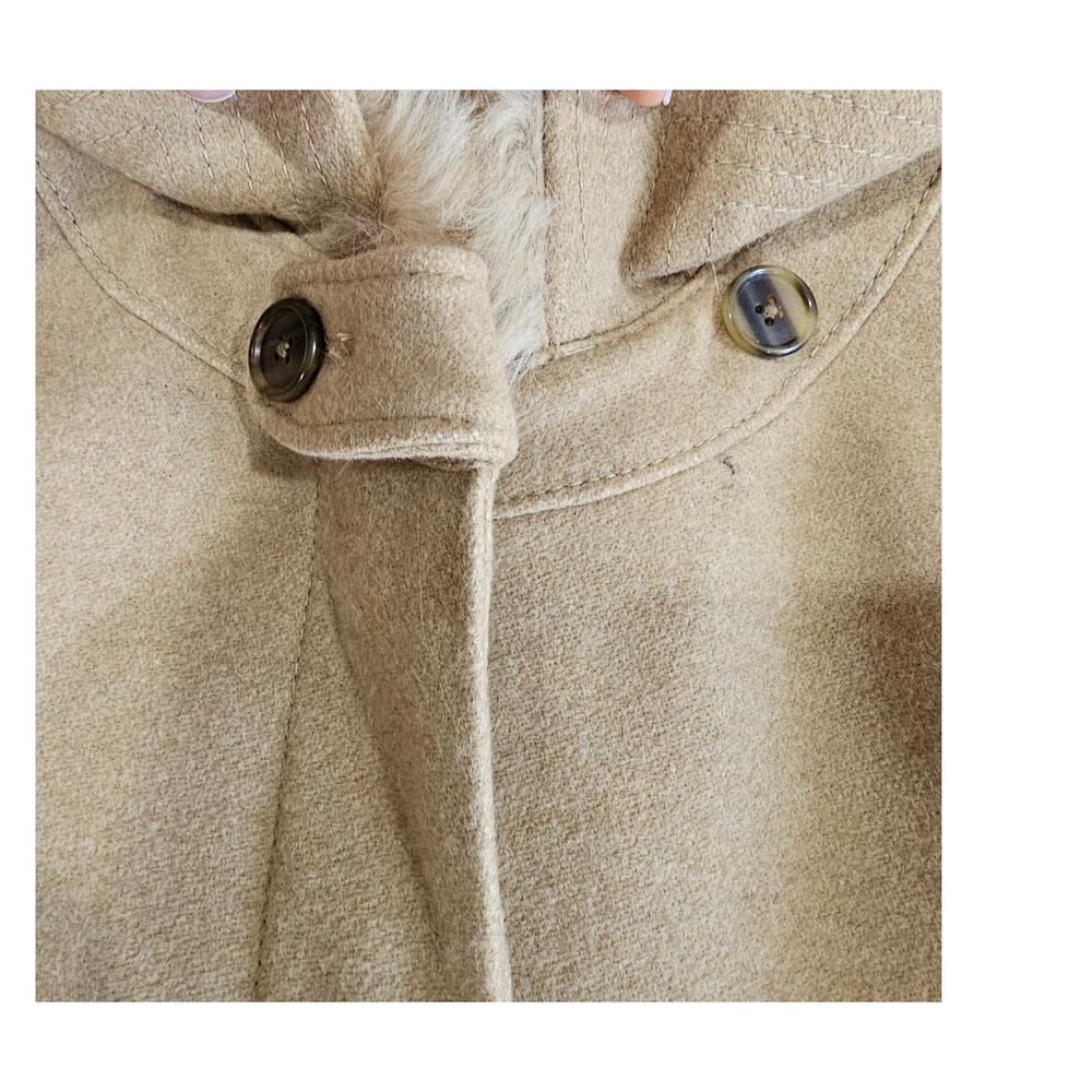 Banana Republic Dyed Italian Shearling Wool Jacket Coat, Front Pockets, Sz L - Picture 10 of 13